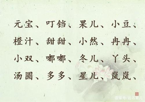 2020年元旦1月1日新生宝宝起名代表平安吉祥的名字!