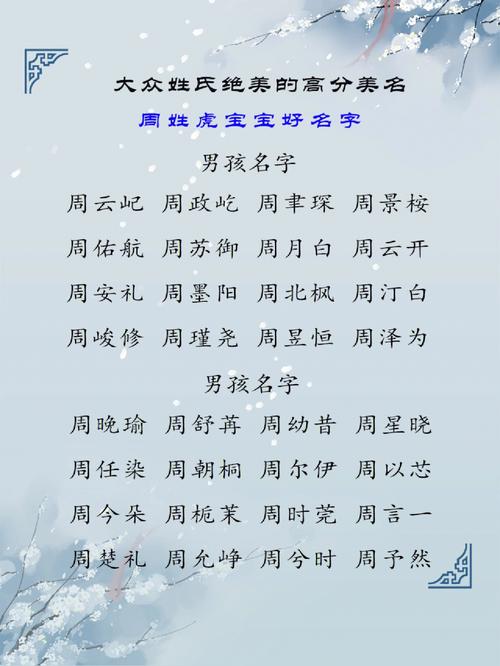 姓初带路的男孩名字