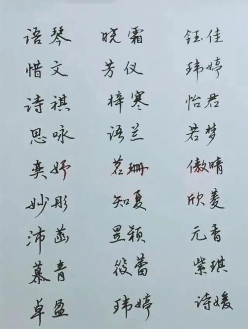 区姓100分女孩姓名韵味