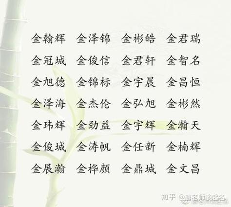 男孩起名方法,姓金男孩新颖有内涵的名字带寓意