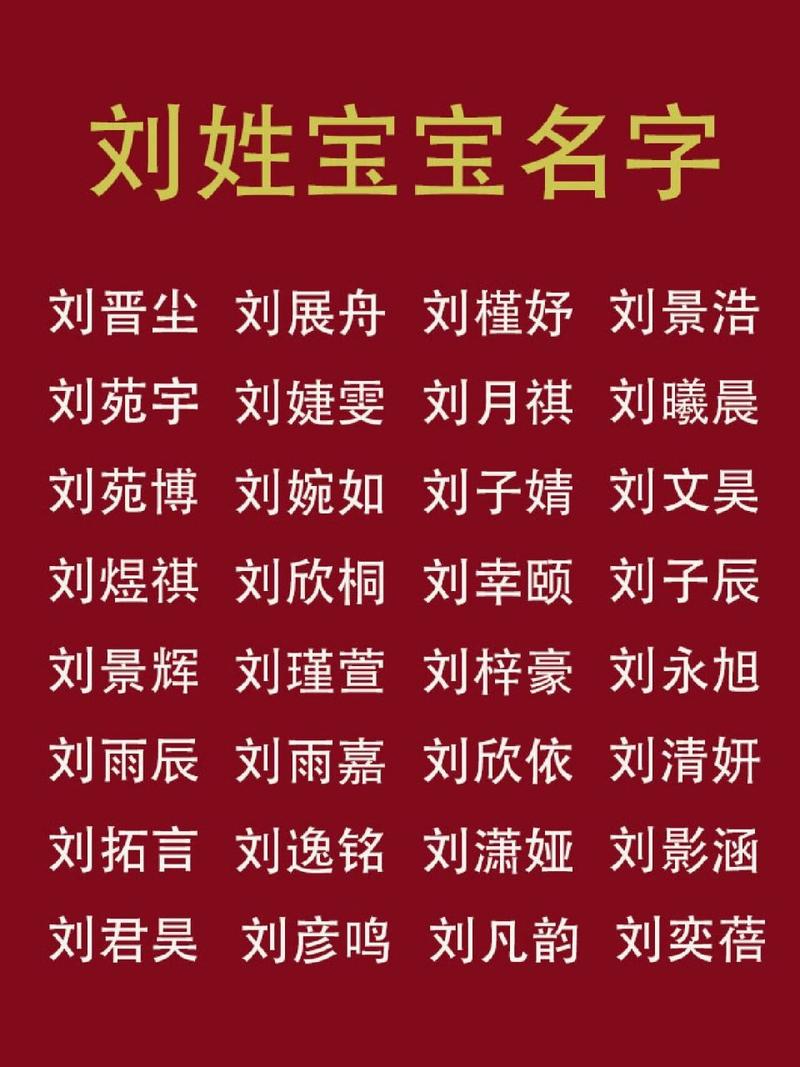 刘姓起名牛年2021