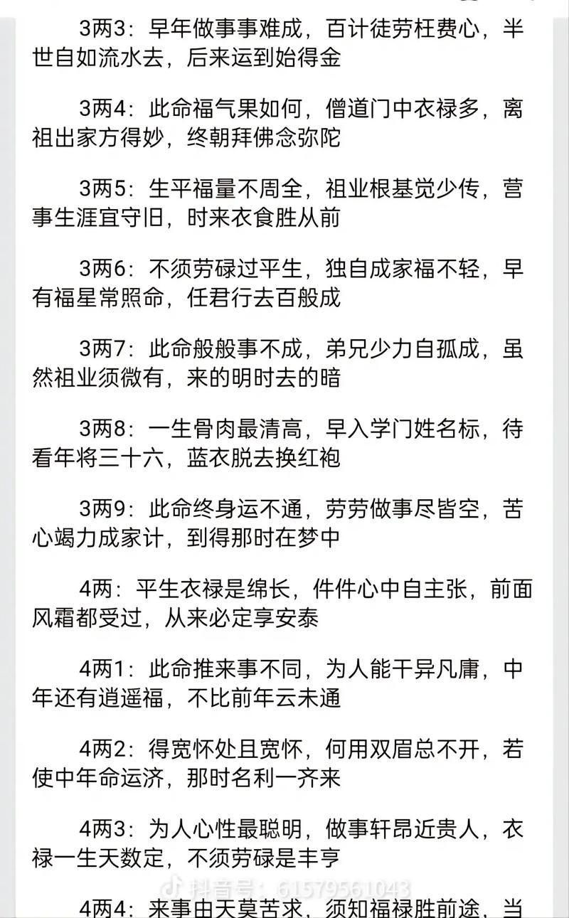 六斤四两命理称骨算命要怎么看