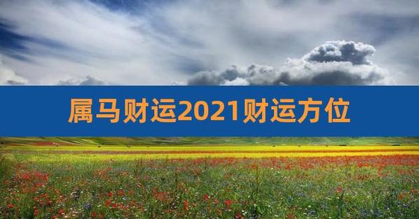 属马2021财运在什么方向