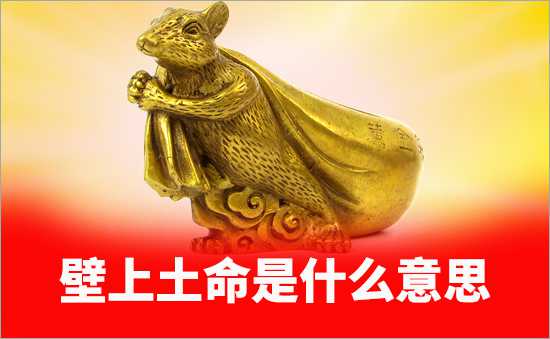 壁上土命的人命运如何