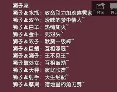 狮子座和什么座最合拍?
