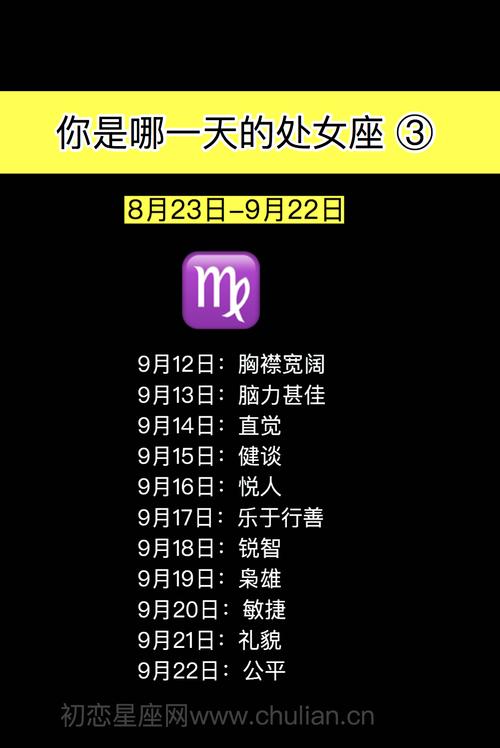 处女座几月到几月