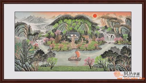 家里挂山水画是破财还是招财