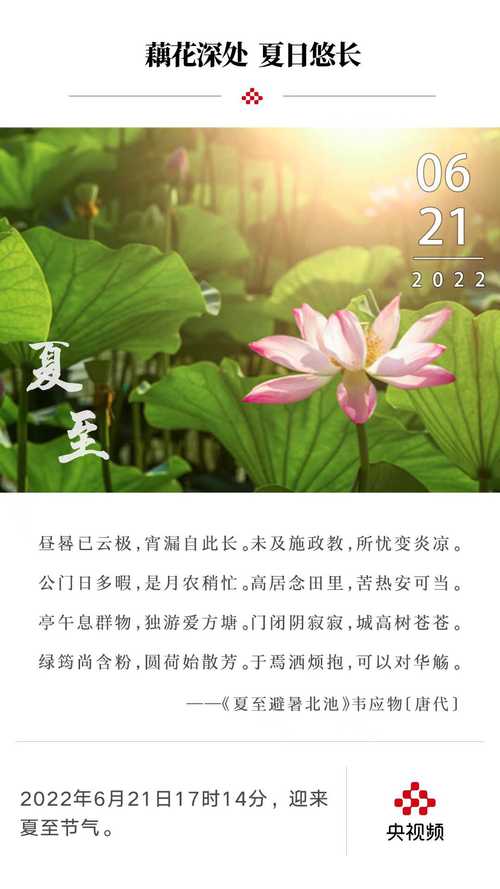 夏至节气的来历和风俗