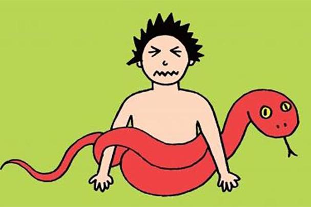 梦见蛇缠身被砍断