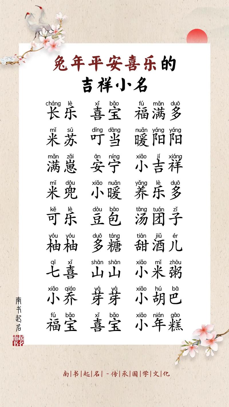 乐姓兔年男宝宝名字