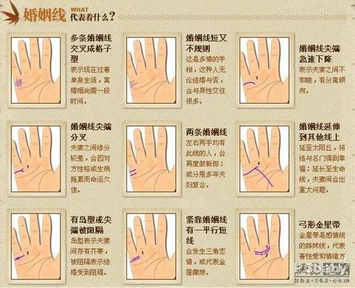 女人手相算命图解女人婚姻