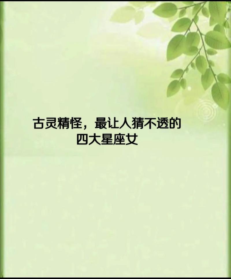 古灵精怪打一星座