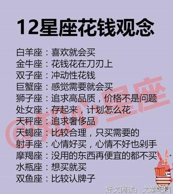 花钱时最大方,省钱时最小气的星座
