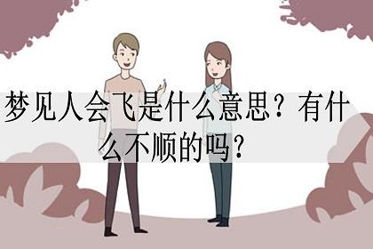 梦见别人飞是什么意思