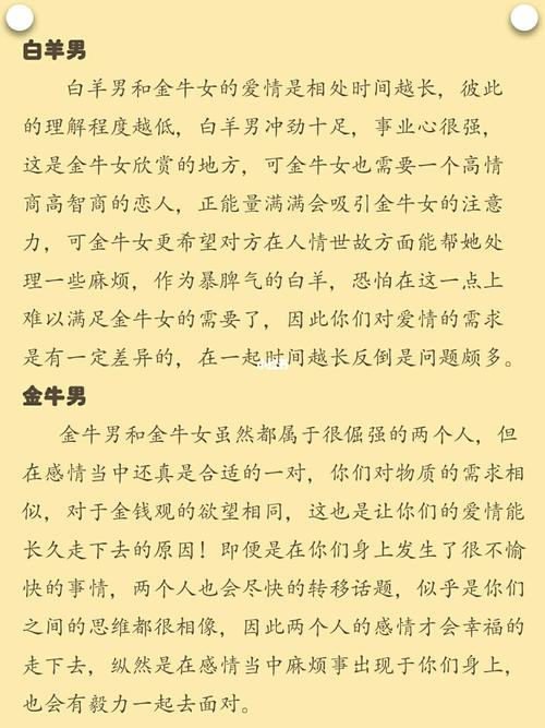 金牛座的最佳配对情缘