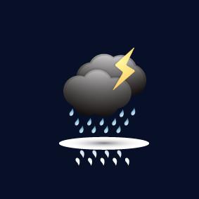 梦见黑云下雨