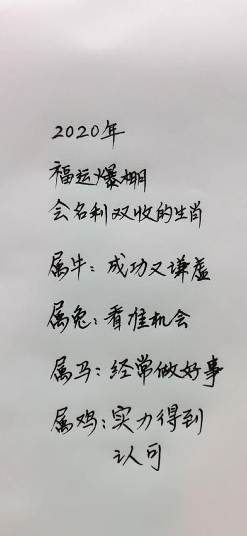 2020年福运爆棚 会名利双收的生肖