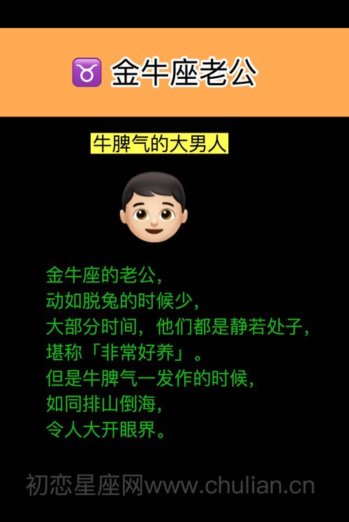 金牛座男生性格特点超准