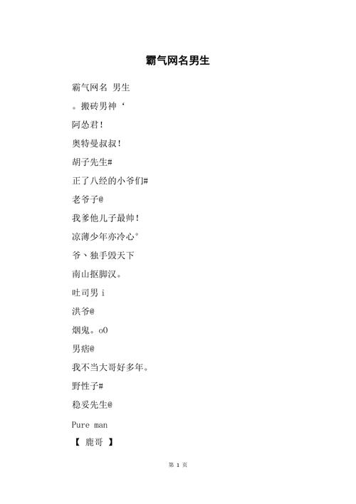 最新的男网名霸气酷冷至尊