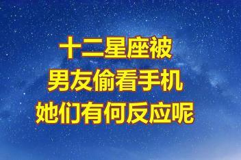 十二星座会偷看另一半手机吗
