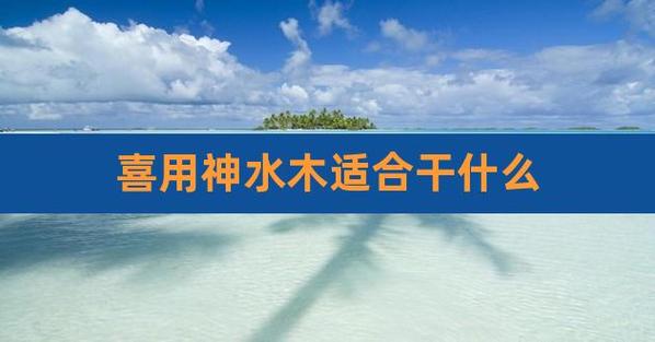 喜用神水木适合什么工作