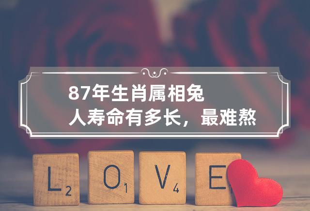 87年属兔人寿命有多长