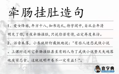 牵肠挂肚是什么生肖