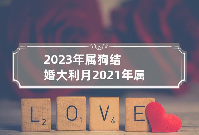 生肖狗2021年哪个月份婚运较较佳