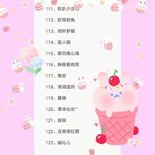 奶油般甜可爱网名女生超萌清新惹人爱