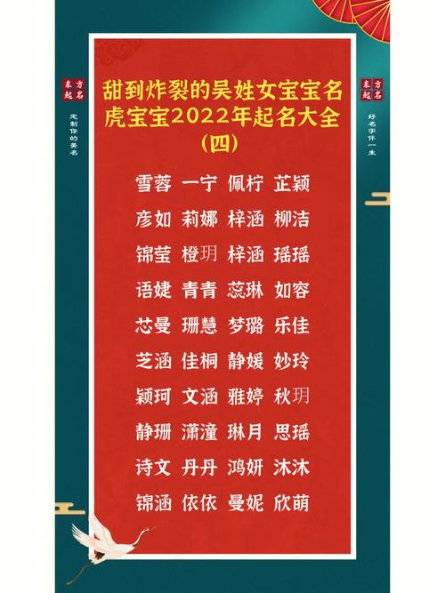 吴姓女宝宝起名字免费