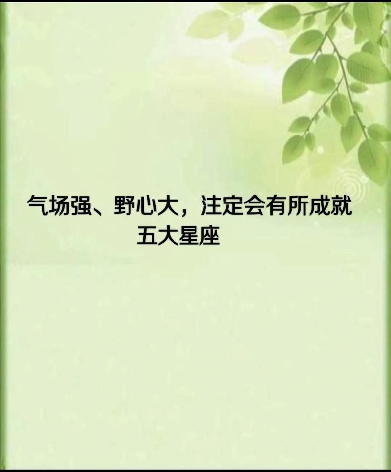 哪些星座男会在中年取得成就