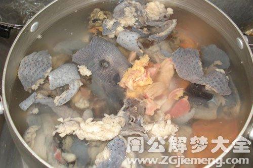梦见一锅鸡肉
