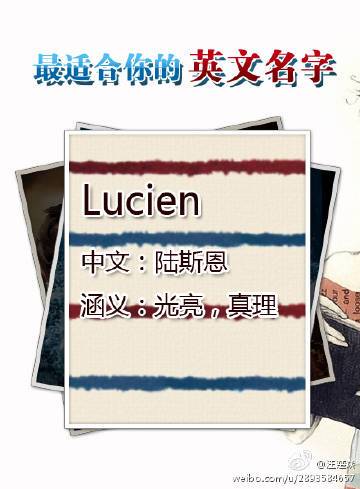 lucien名字代表什么