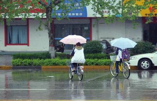 梦见骑车下雨