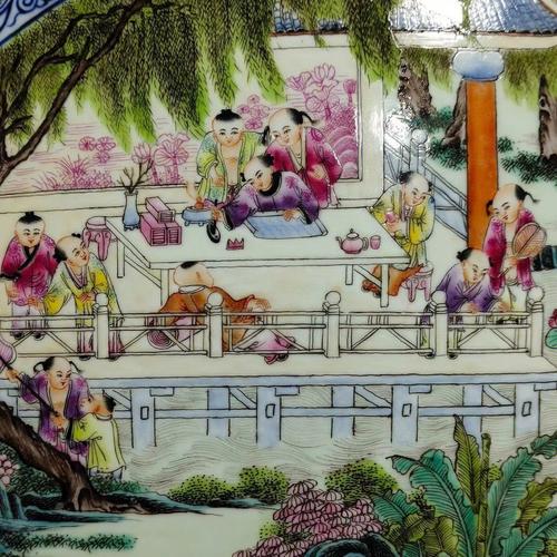 百子图陶瓷瓶放财位风水