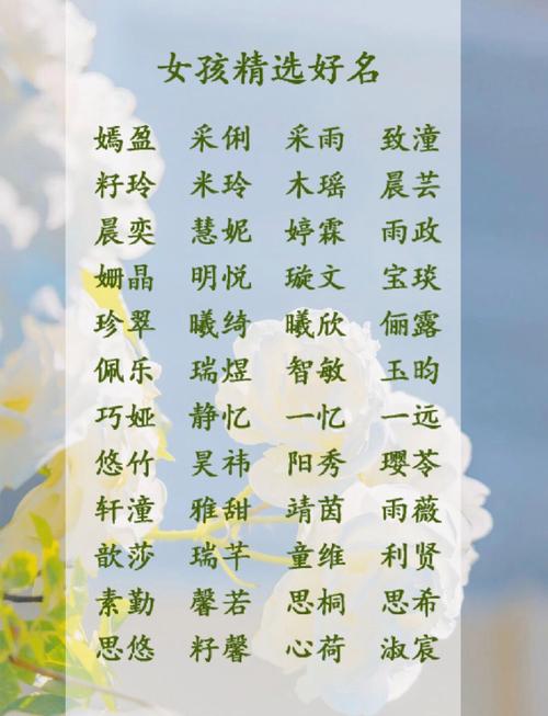 姓束女孩可爱的名字大全