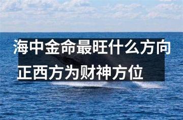 海中金命人最吉利的方位