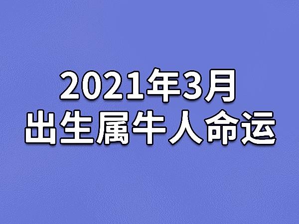 2021年属牛人3月财运好吗