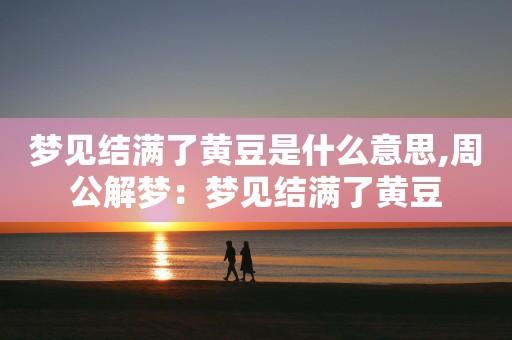 梦见黄豆 种黄豆周公解梦,梦见黄豆 种黄豆是什么意思?