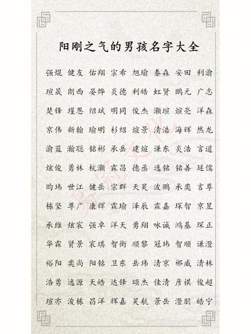 夫姓男孩名字大全