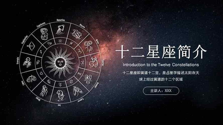 十二星座星空带字