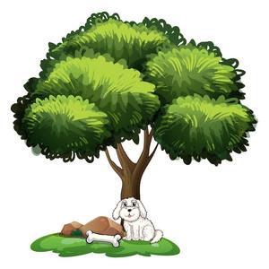 梦见大树和狗 梦见树下有狗