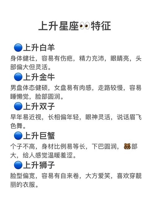 由上升星座看外型容貌气质特征