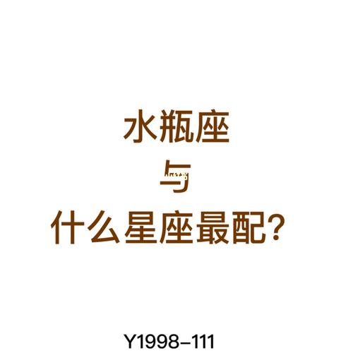 水瓶座契合度最高的星座