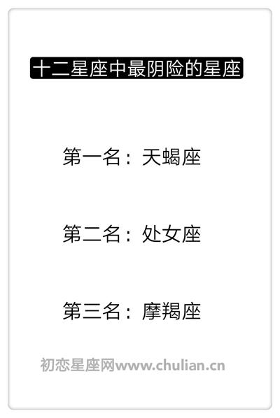 12星座阴险狡诈程度高低如何?