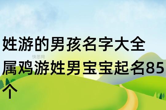 游姓龙年男宝宝名字