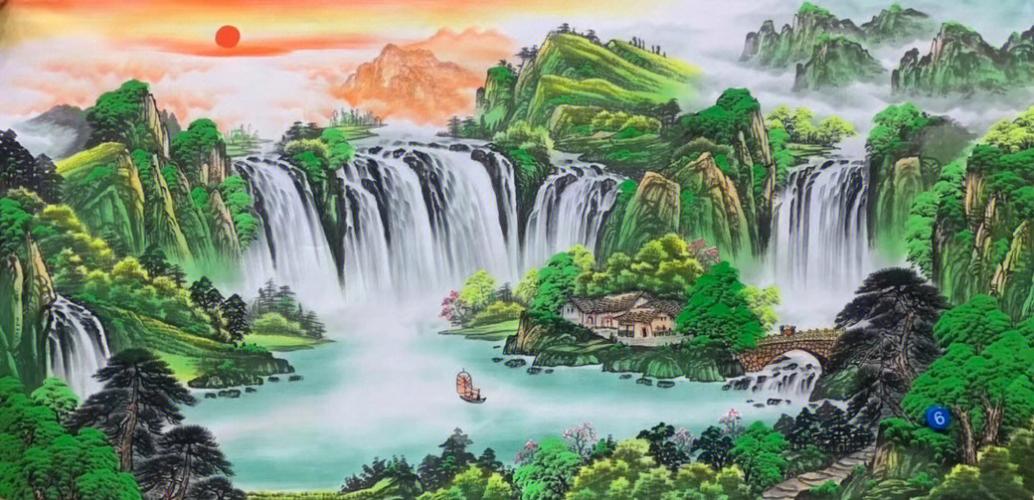 客厅风水画推荐,改运势调风水就选鸿运聚宝盆!