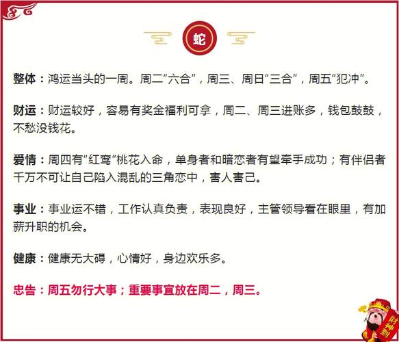 十二生肖1月18日—24日运势