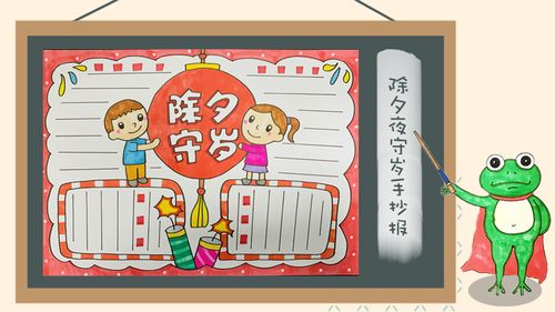 2021年春节守岁手抄报简单又漂亮