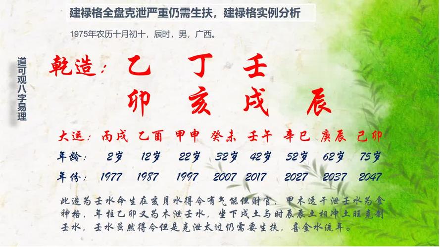 建禄格成大事的一生大致命运